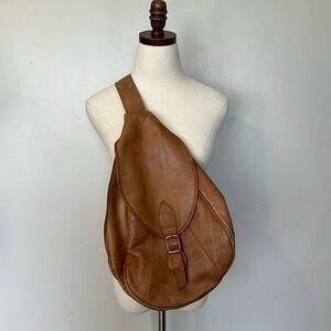 Vintage Leather Shoulder Sling Bag